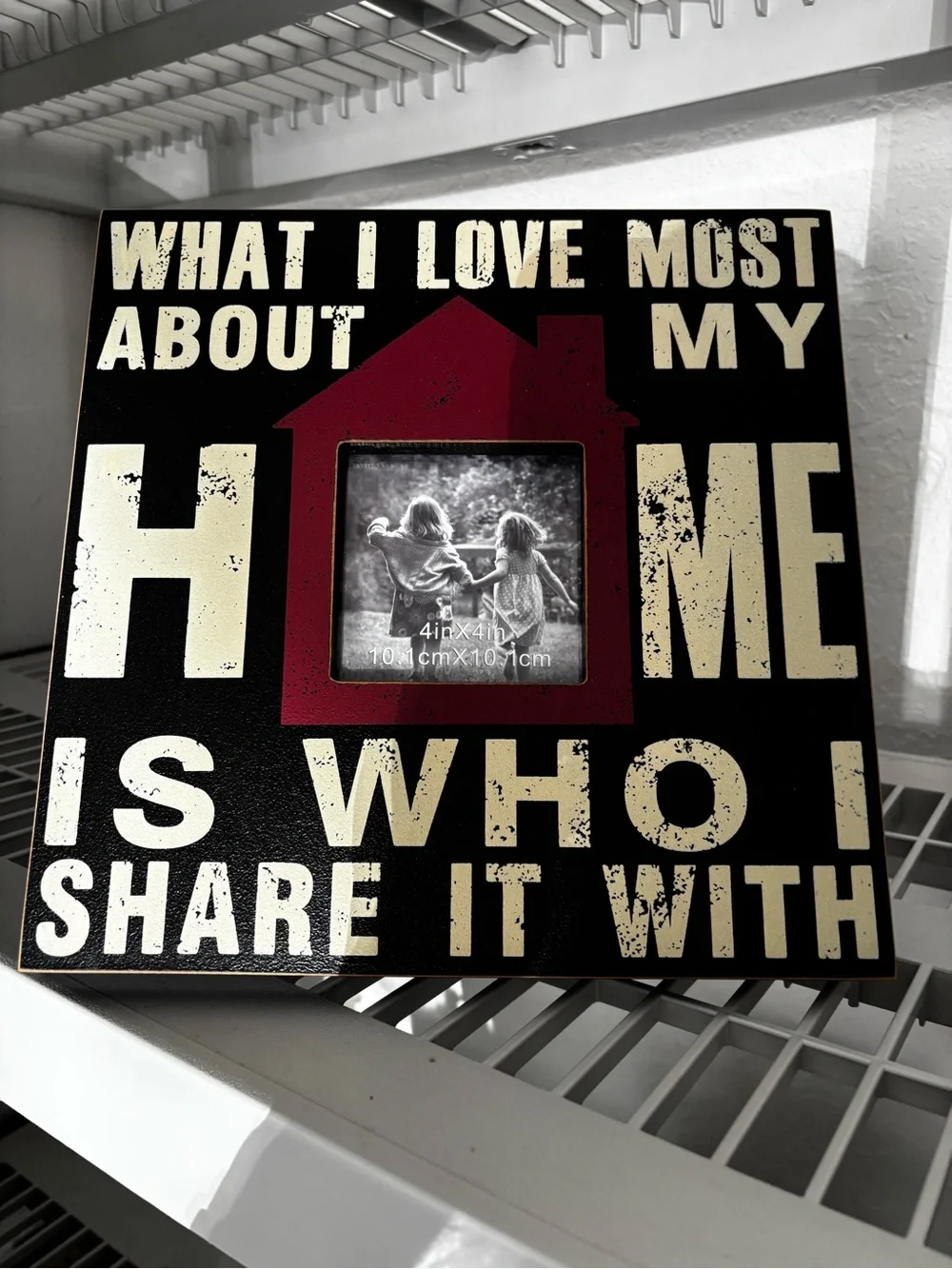 Home Accent Picture Frame - Black and Red 